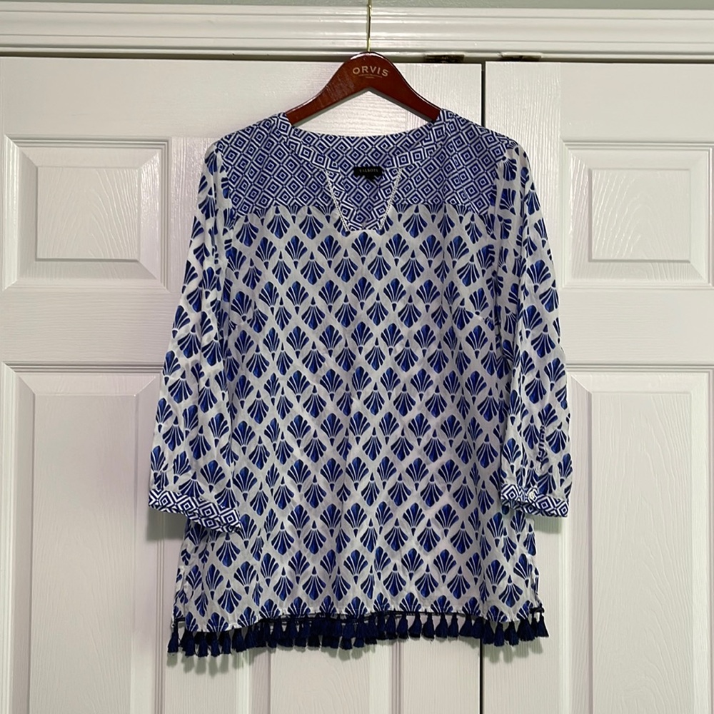 Talbots tunic summer beach feel